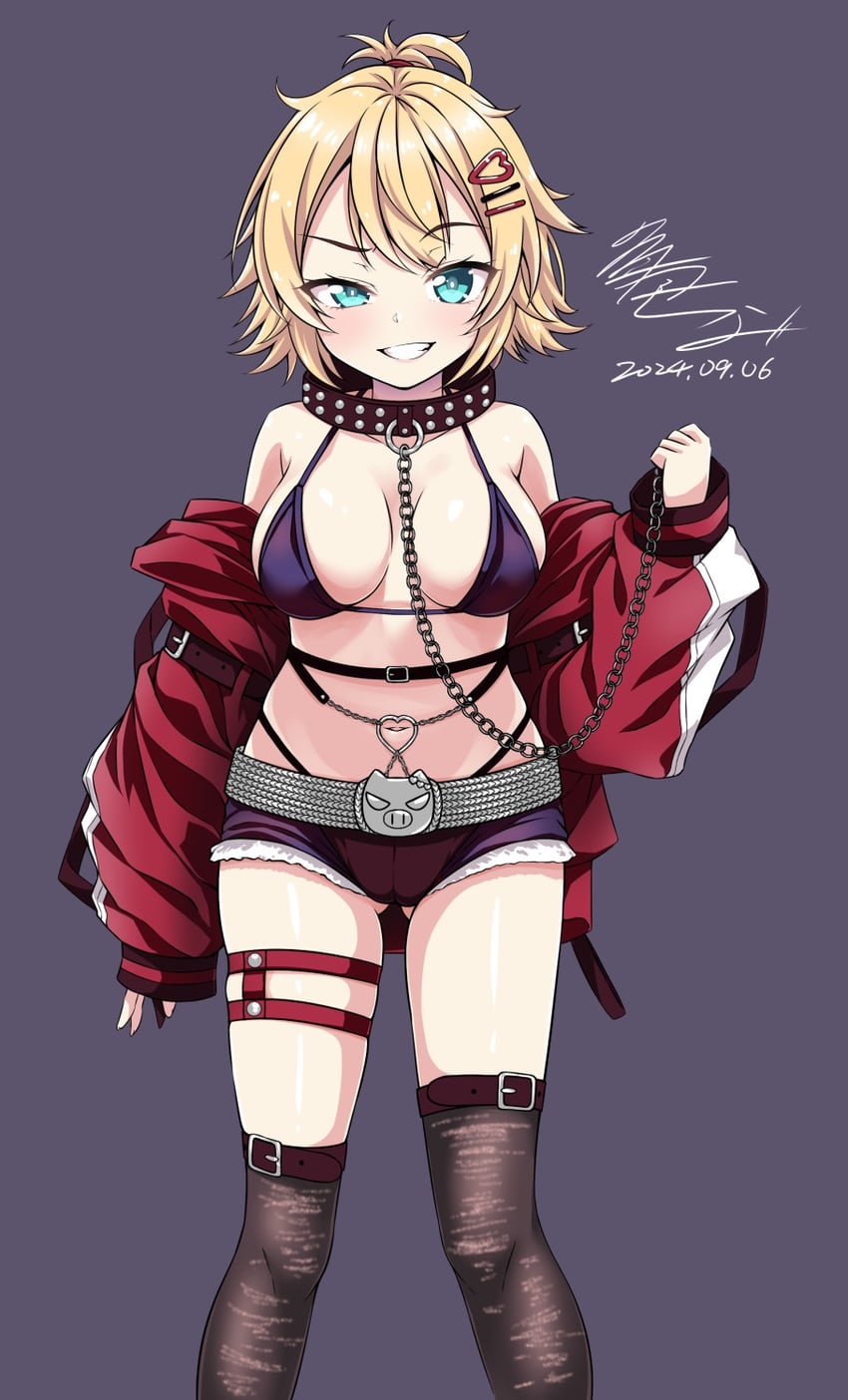 akai haato (hololive) drawn by flo_(guilty_hearts)