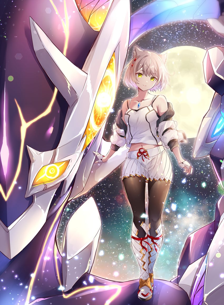 mio, sena, lanz, and ouroboros (xenoblade chronicles and 1 more) drawn by ui_frara