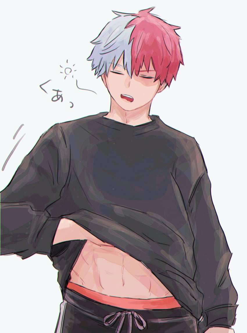 todoroki shoto (boku no hero academia) drawn by tdbk_usgn