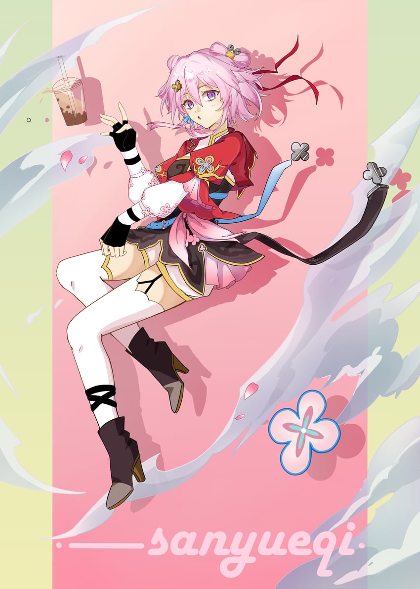 march 7th (honkai and 1 more) drawn by laifushigou