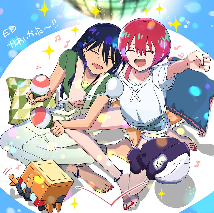 amate yuzuriha, haro, nyaan, and conch (gundam and 1 more) drawn by rsuhima
