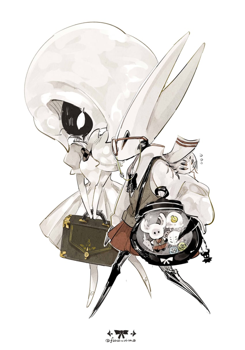 knight, hornet, and lace (hollow knight and 1 more) drawn by fioco_virus