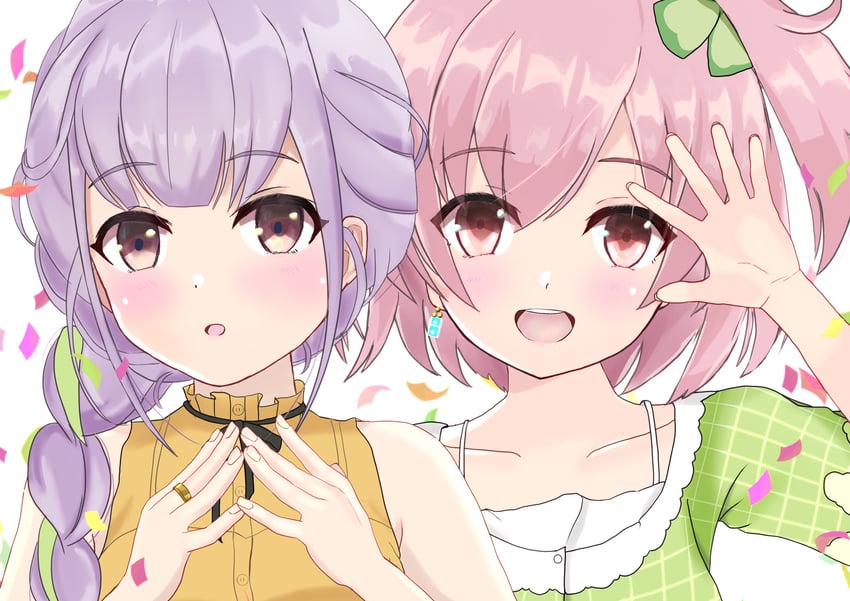hitotsuyanagi riri and hitotsuyanagi yuri (assault lily) drawn by ekakisyun
