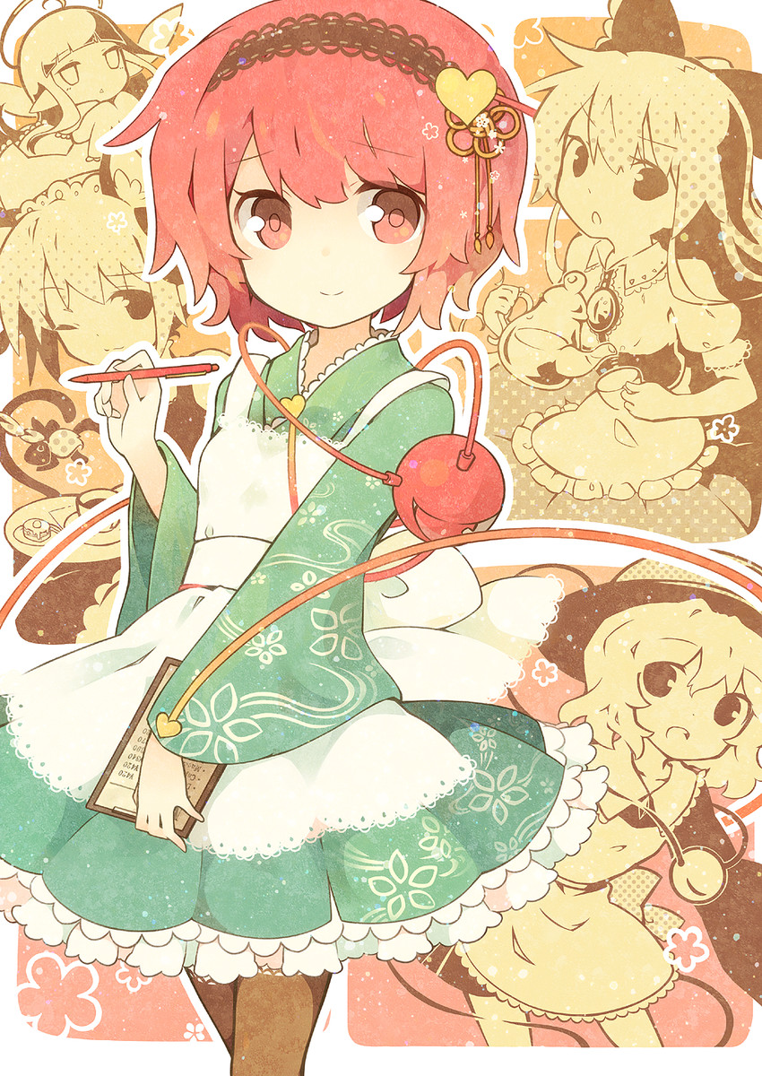komeiji koishi, komeiji satori, kaenbyou rin, reiuji utsuho, and zombie fairy (touhou) drawn by fuiyu_(feuille0818)
