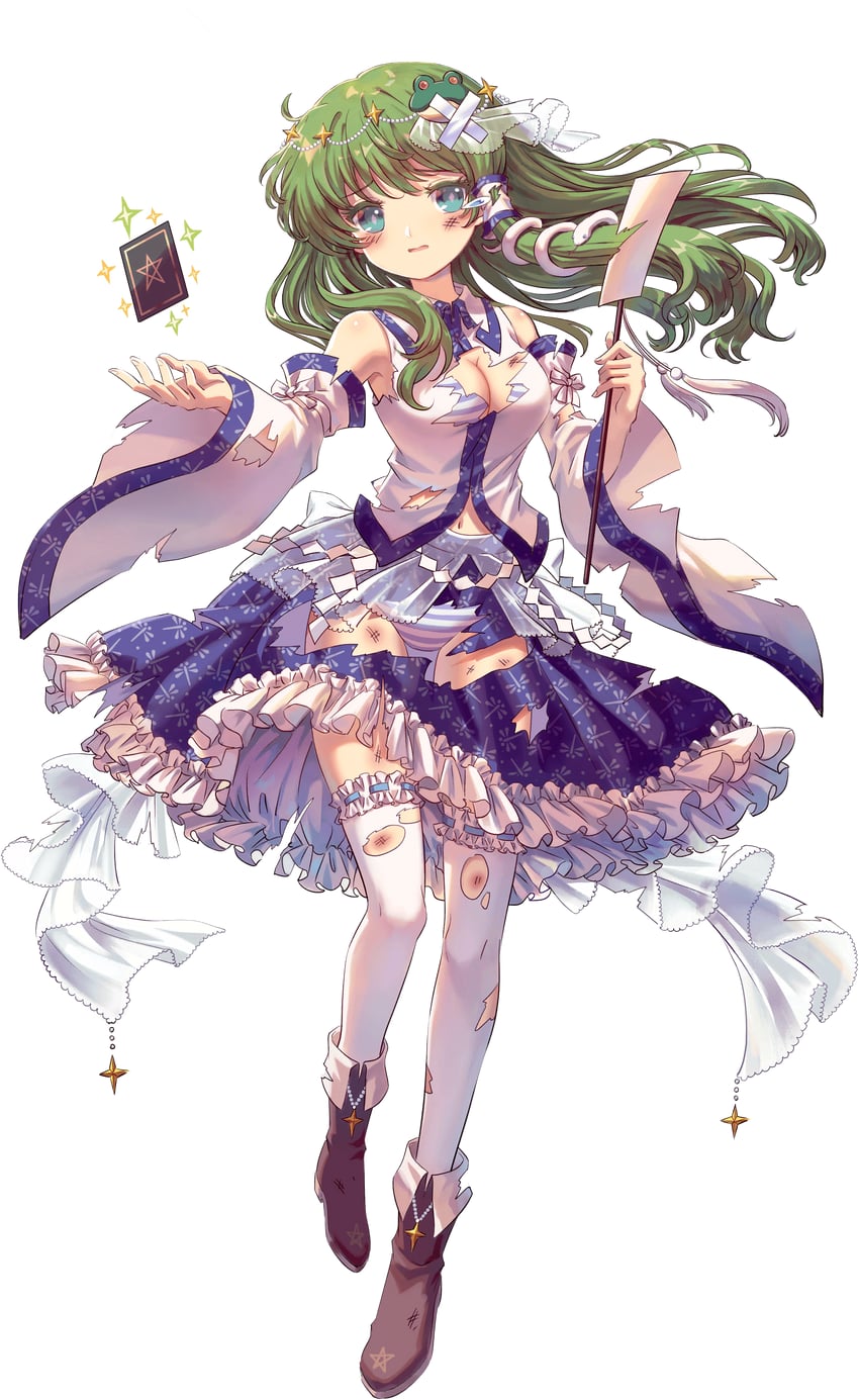 kochiya sanae (touhou and 1 more) drawn by kumio