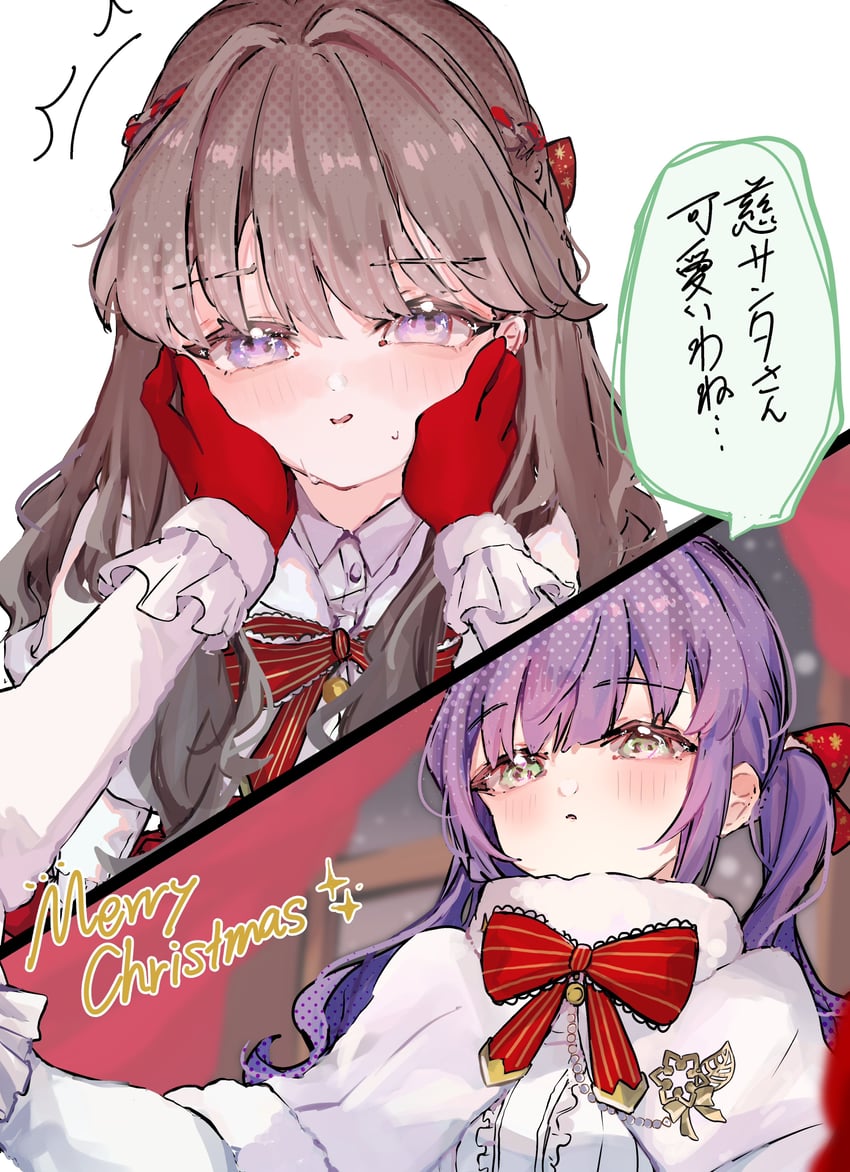 fujishima megumi and otomune kozue (love live! and 1 more) drawn by jin_(oihlf)