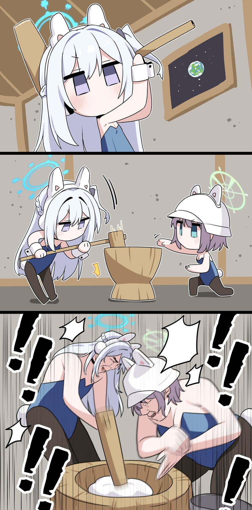 miyako and saki (blue archive) drawn by b.t._(boob_tong)