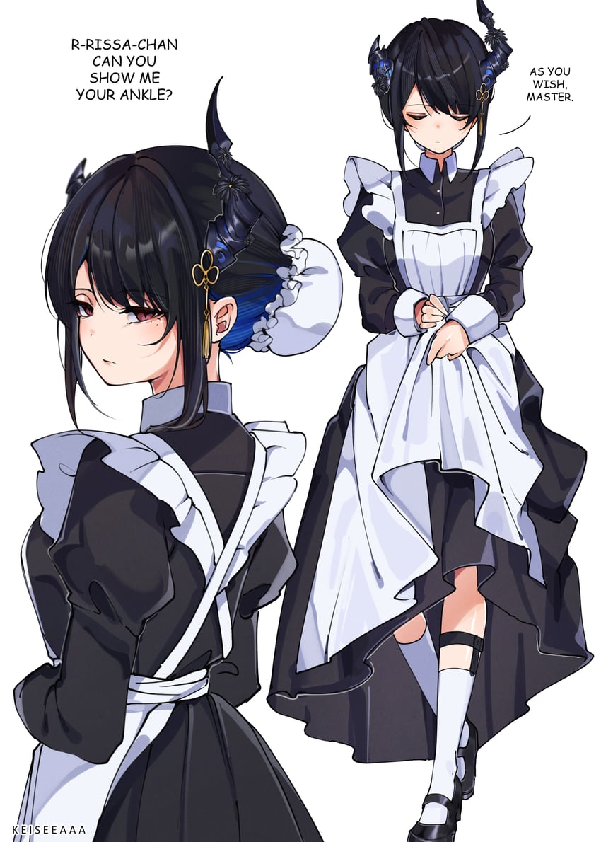 nerissa ravencroft (hololive and 1 more) drawn by keisea