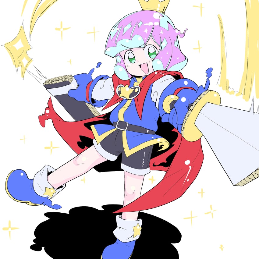 puniru and sharp-bodied kawaii puniru (puniru wa kawaii slime) drawn by harisen_(hurry_sense)
