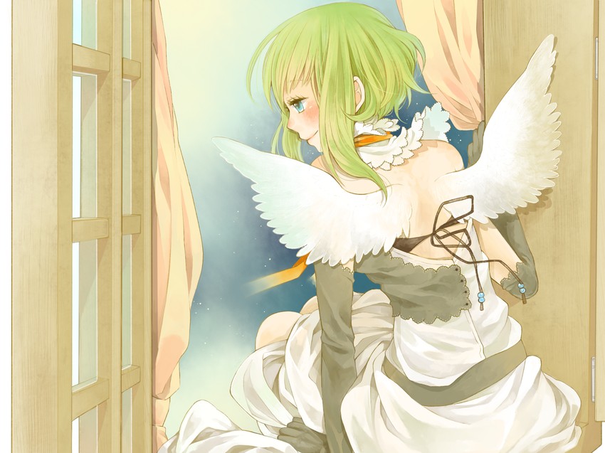 gumi (vocaloid) drawn by nemutagari