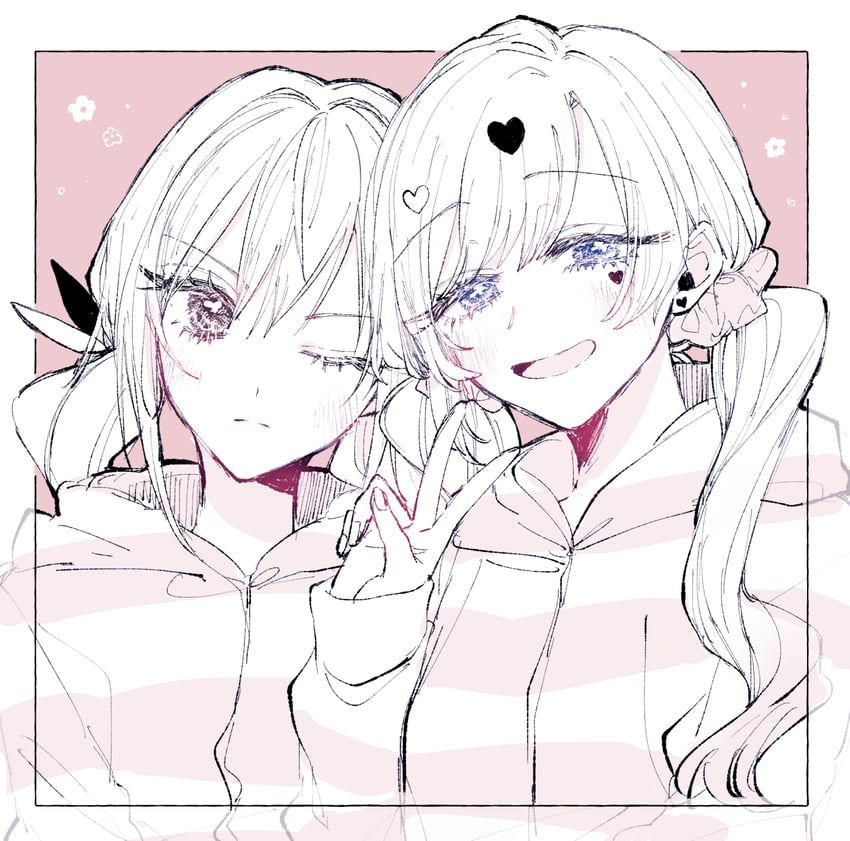 inda karane and kedarui aashii (kimi no koto ga dai dai dai dai daisuki na 100-nin no kanojo) drawn by qu_qu71