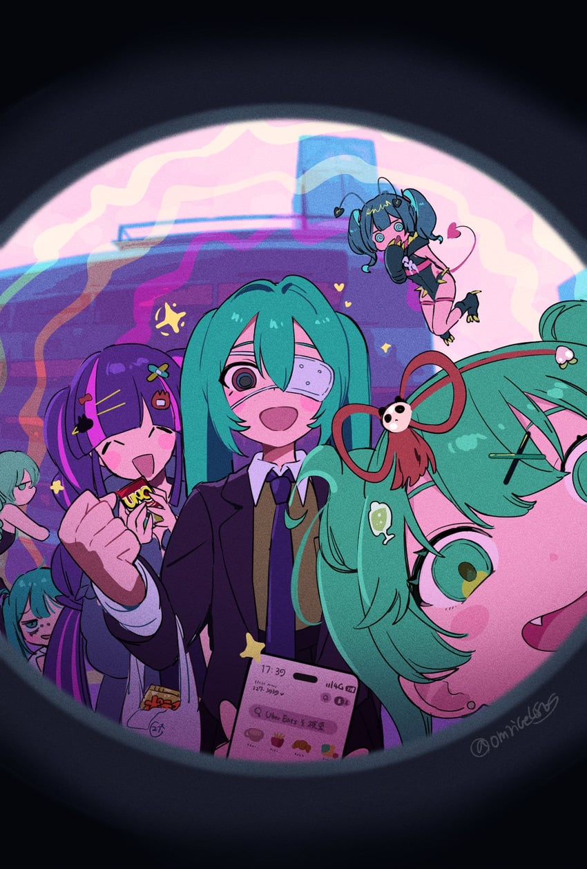 hatsune miku (vocaloid and 6 more) drawn by omutatsu