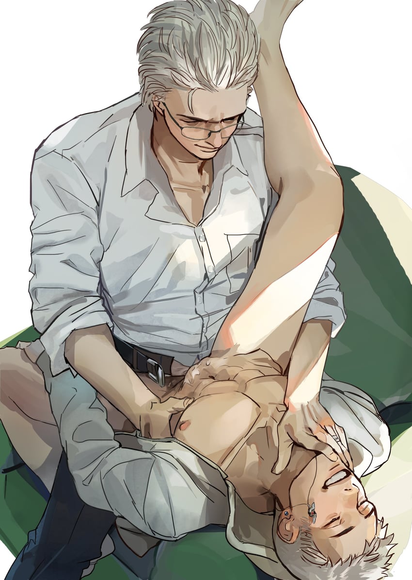 vergil and nero (devil may cry and 1 more) drawn by arksia