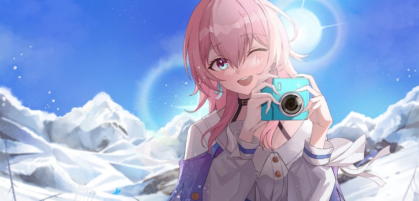 march 7th (honkai and 1 more) drawn by muyinxia