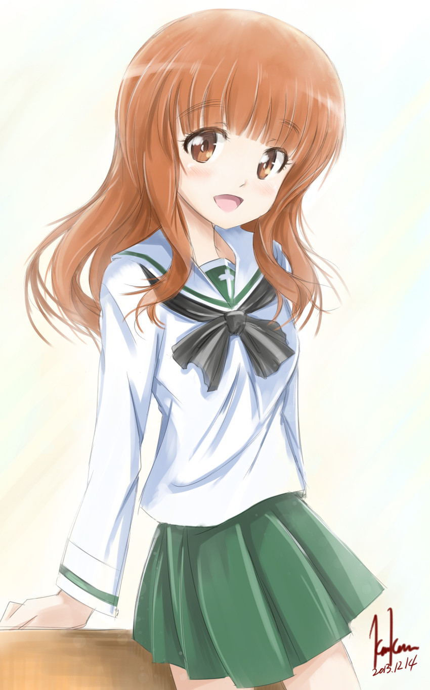 takebe saori (girls und panzer) drawn by kem_kem