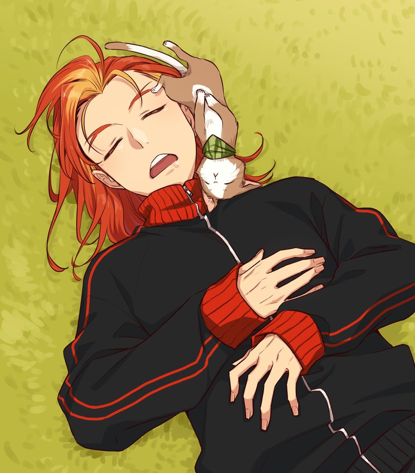 akai suzaku and nyako (idolmaster and 1 more) drawn by fukai_(yas_lions)
