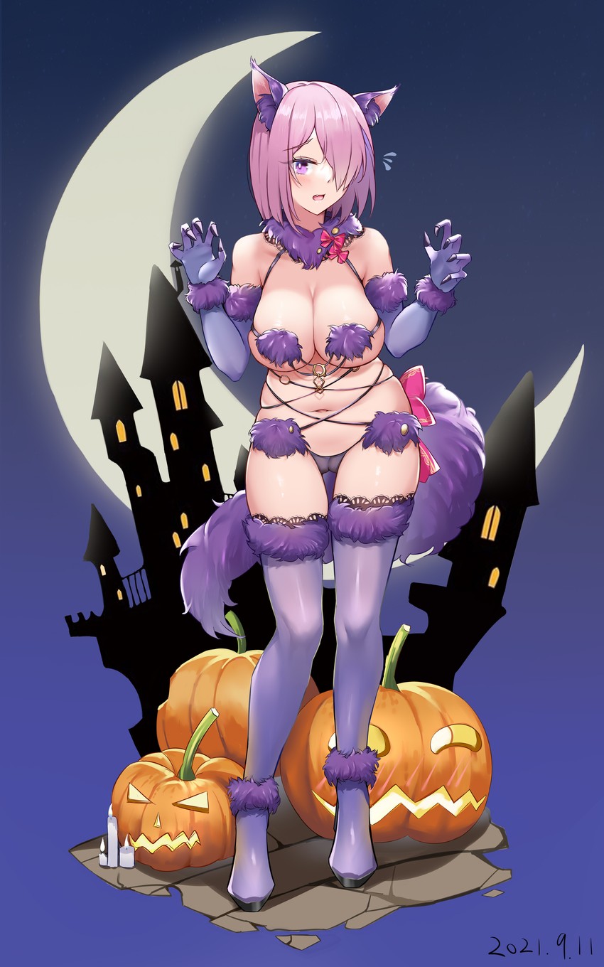 mash kyrielight (fate and 1 more) drawn by yinori