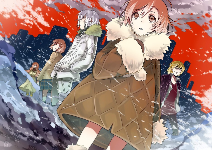 misaka mikoto, accelerator, last order, mugino shizuri, and kakine teitoku (toaru majutsu no index and 1 more) drawn by issa_(sorako45)