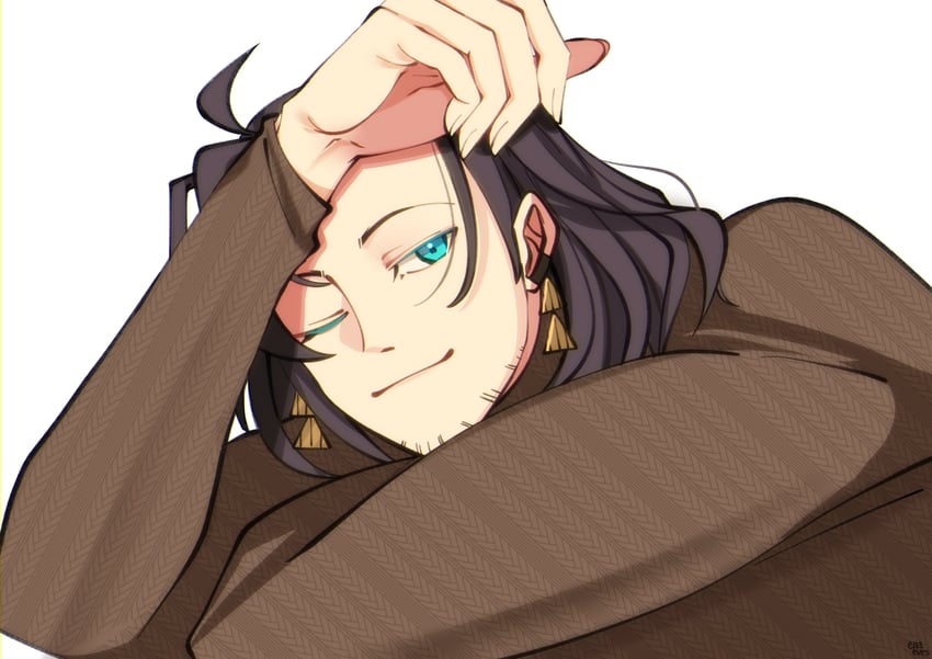 josuiji shinri (holostars and 1 more) drawn by ella_eves
