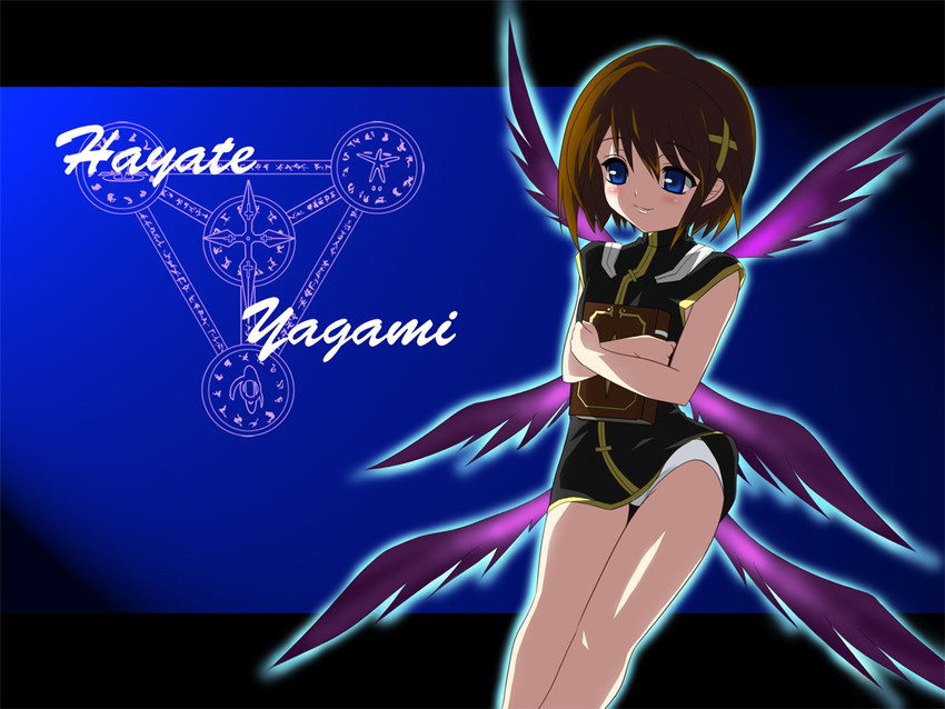 yagami hayate (lyrical nanoha and 2 more) drawn by nagii