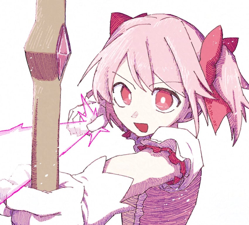 kaname madoka (mahou shoujo madoka magica) drawn by taya_ax