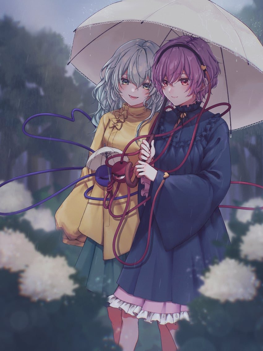 komeiji koishi and komeiji satori (touhou) drawn by oshamu