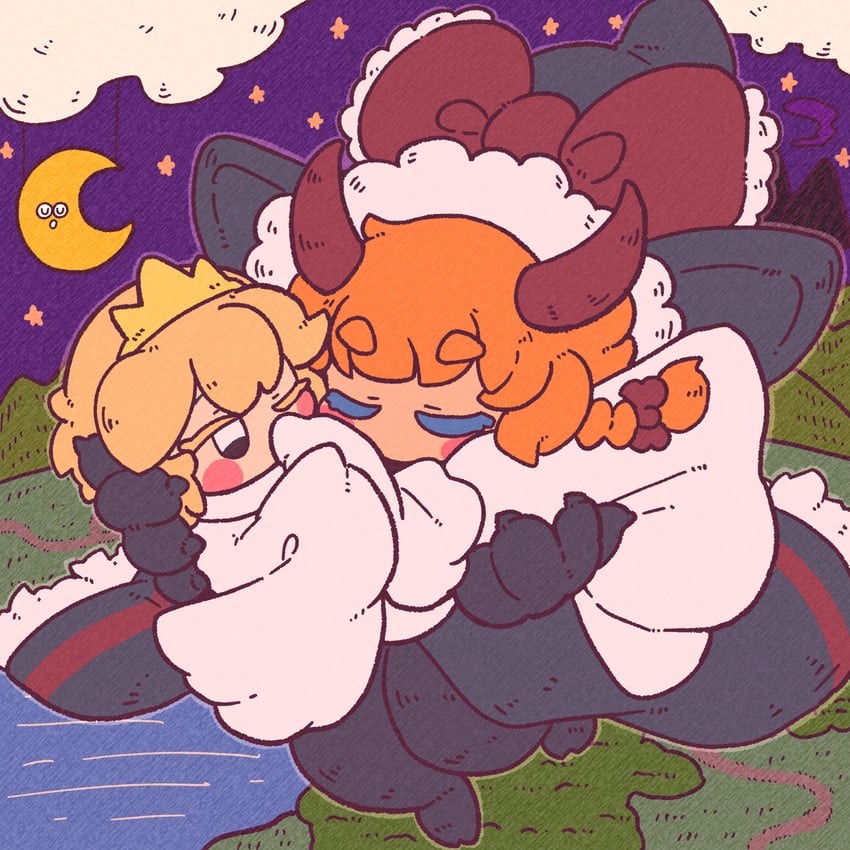 kirisame marisa, meguru, and yuuhi (touhou and 1 more) drawn by muimui_(4242564muimui)