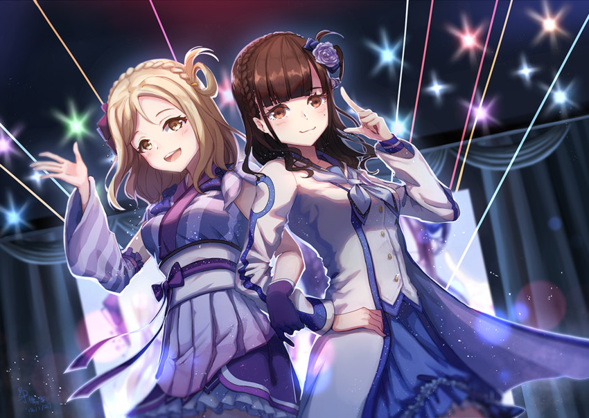 ohara mari and suzuki aina (love live! and 1 more) drawn by tsuruki_noki