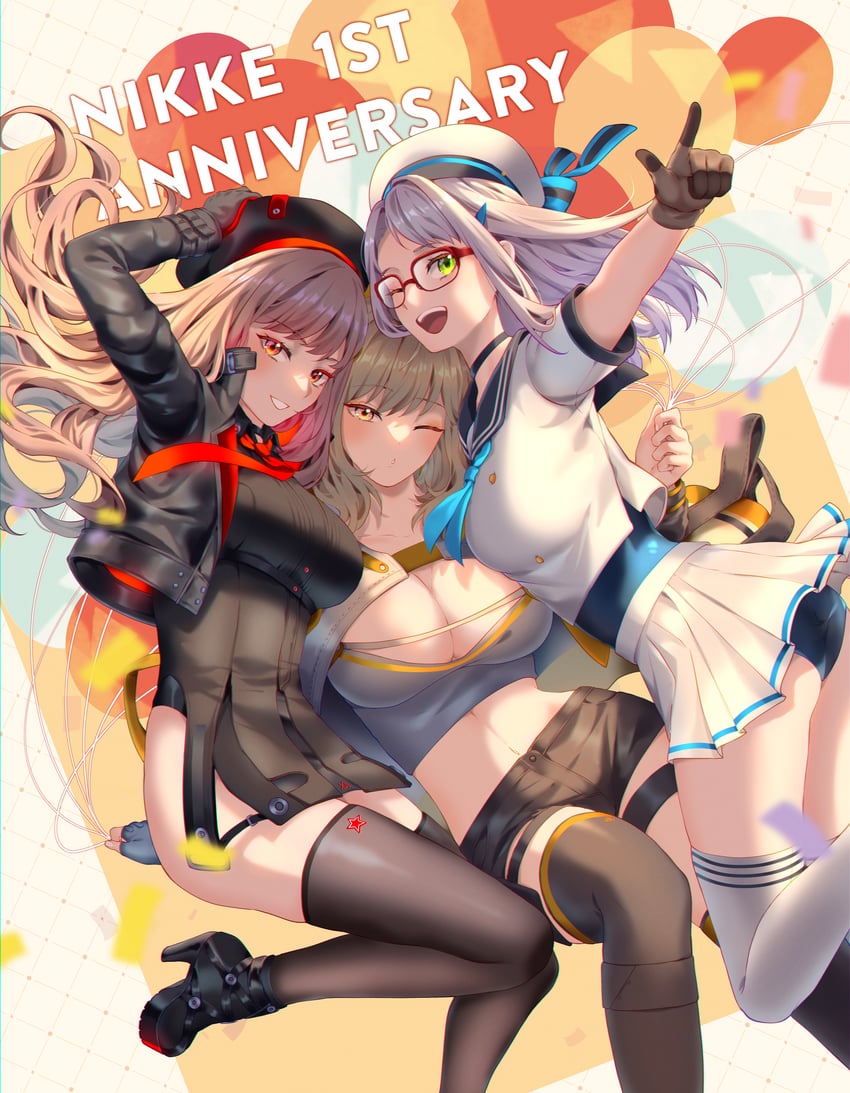anis, rapi, and neon (goddess of victory: nikke) drawn by kac61010