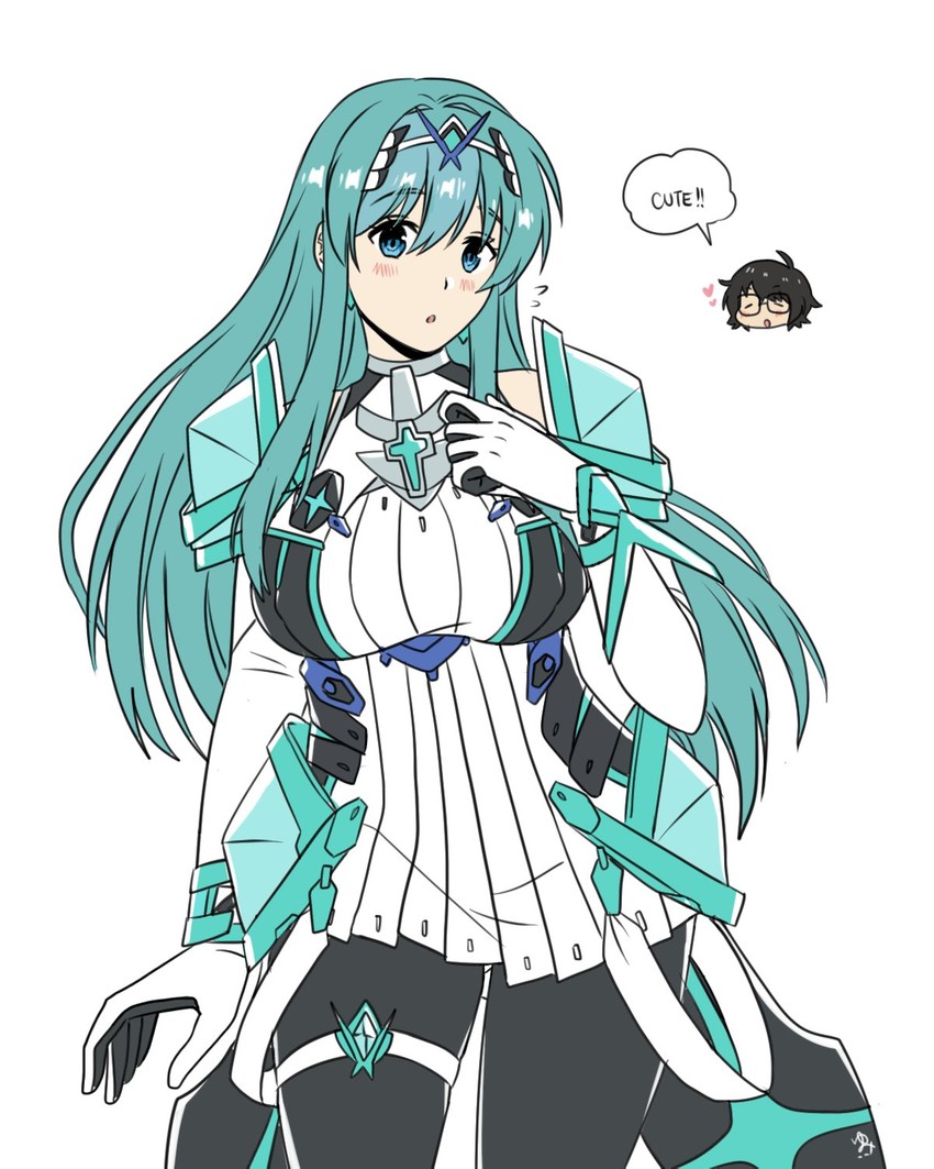mythra and eirika (fire emblem and 4 more) drawn by maji_(majibomber)