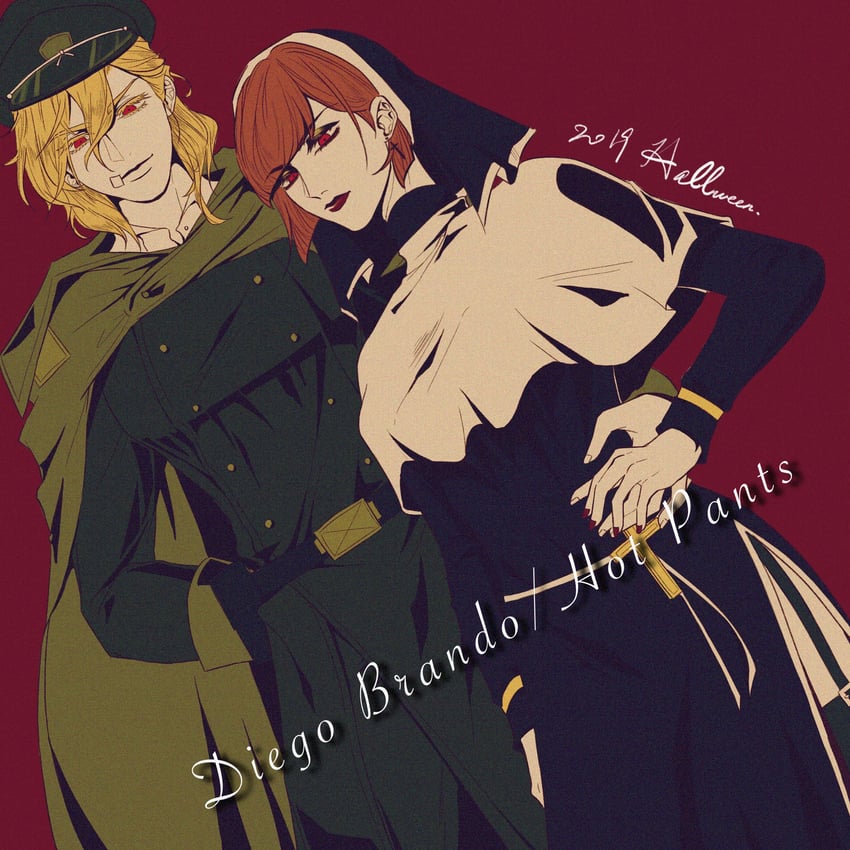 diego brando and hot pants (jojo no kimyou na bouken and 1 more) drawn by user_xgwz7244