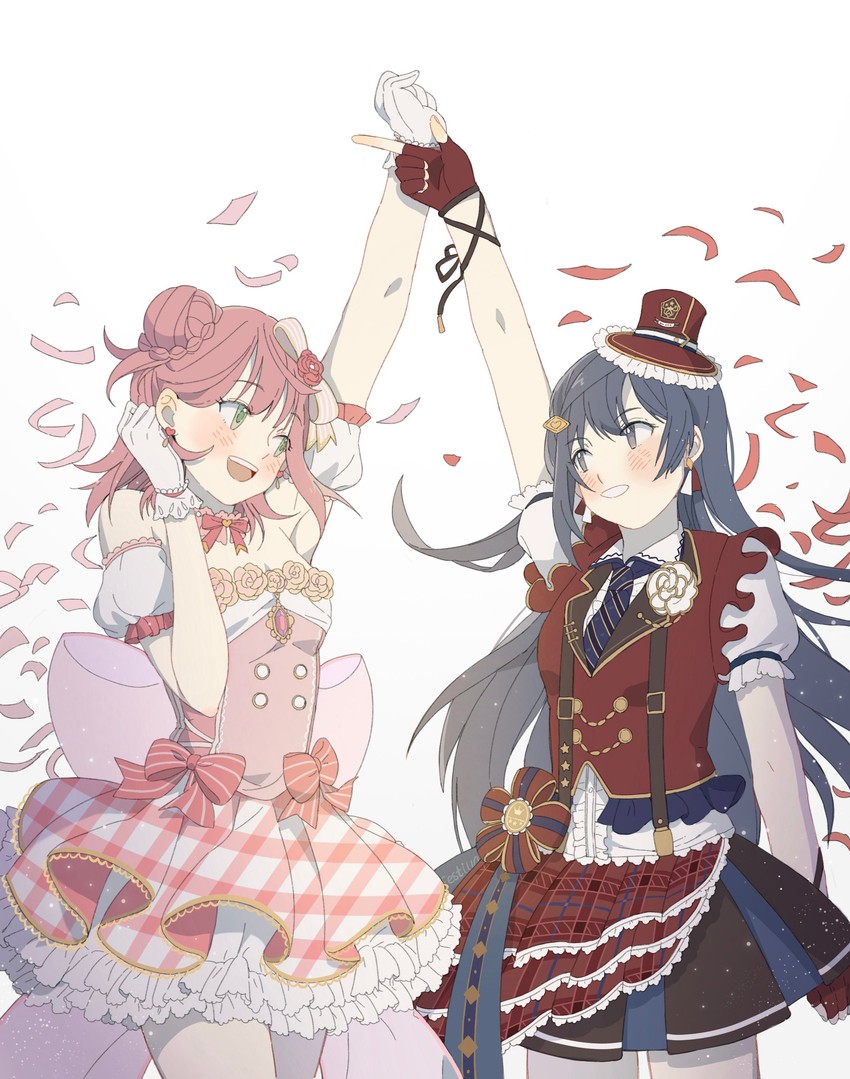 yuki setsuna and uehara ayumu (love live! and 1 more) drawn by purecyan