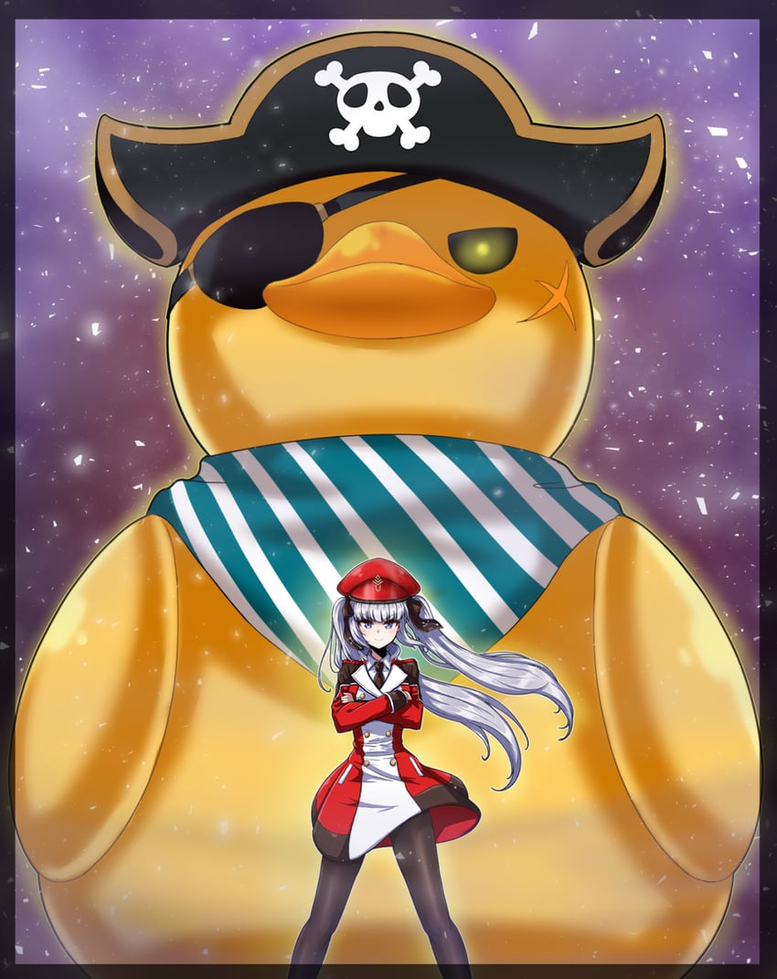 chloe starseeker and captain barbarossa (counter:side) drawn by bd_mmst