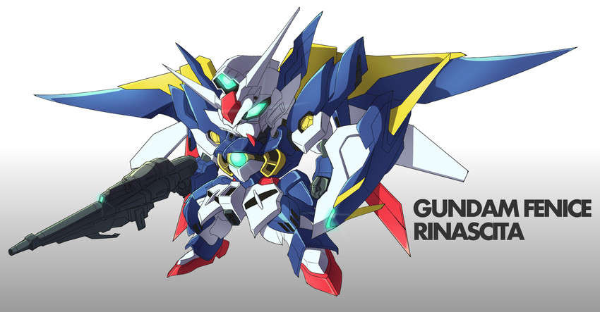wing gundam fenice rinascita (gundam and 2 more) drawn by mastema_(magorokutarumono)