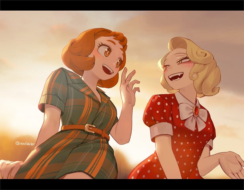uraraka ochaco and toga himiko (boku no hero academia) drawn by yeol2510