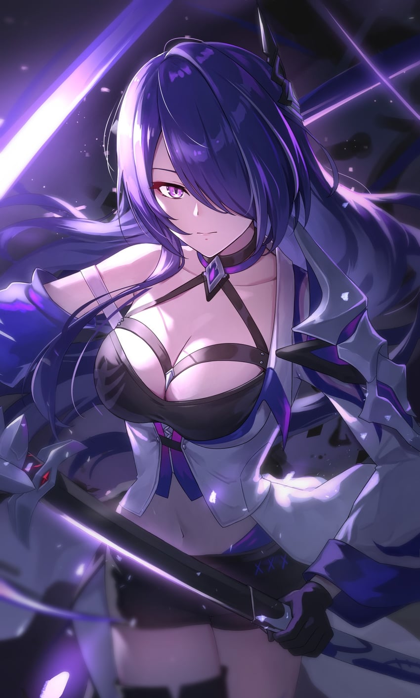 acheron (honkai and 1 more) drawn by tokisaka_makoto