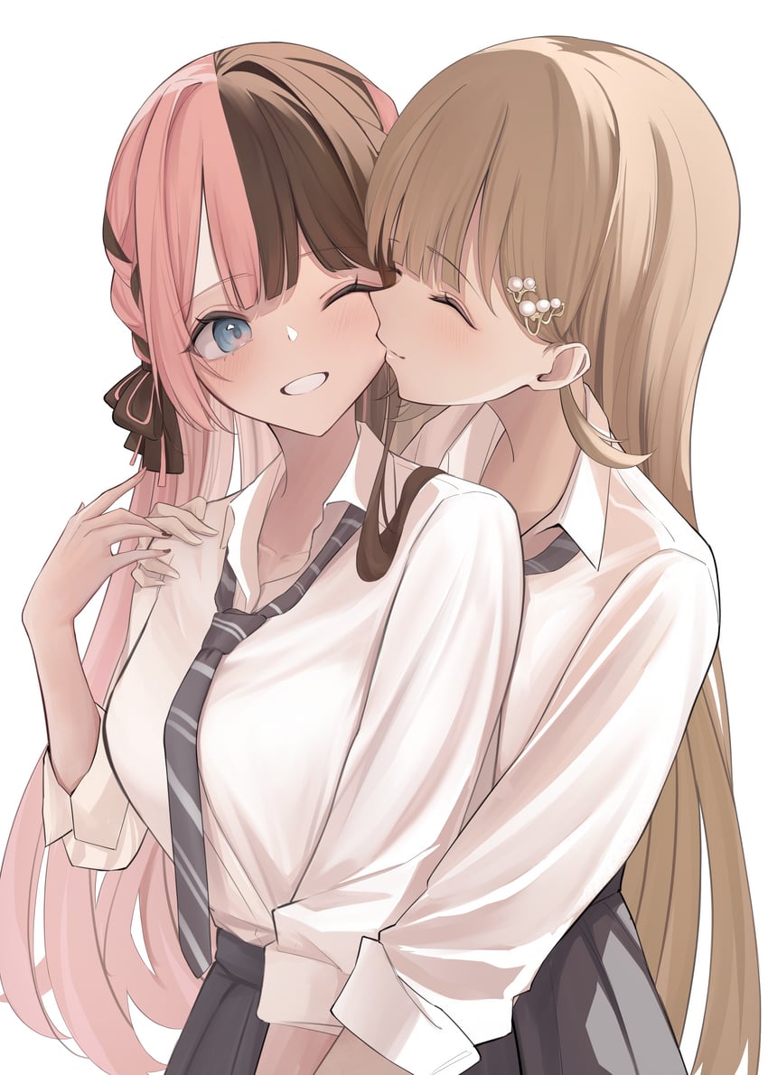 tachibana hinano and hanabusa lisa (vspo!) drawn by miduki_yoshi