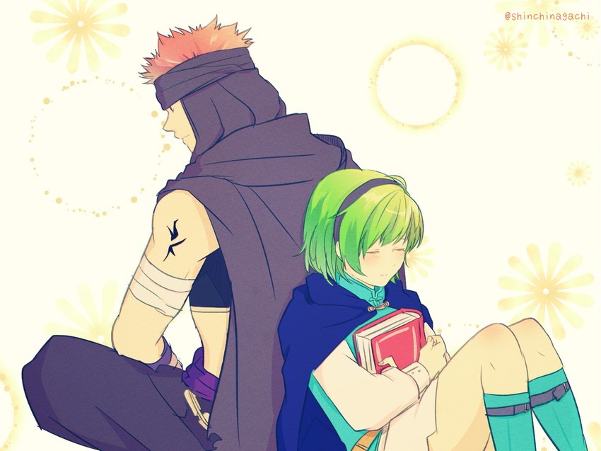 nino and jaffar (fire emblem and 1 more) drawn by nishimura_(shinchinagachi)