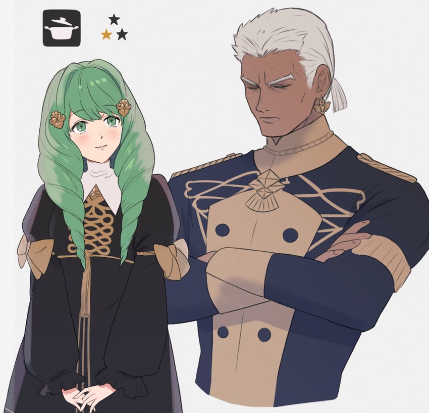 flayn and dedue molinaro (fire emblem and 1 more) drawn by adz_lrp