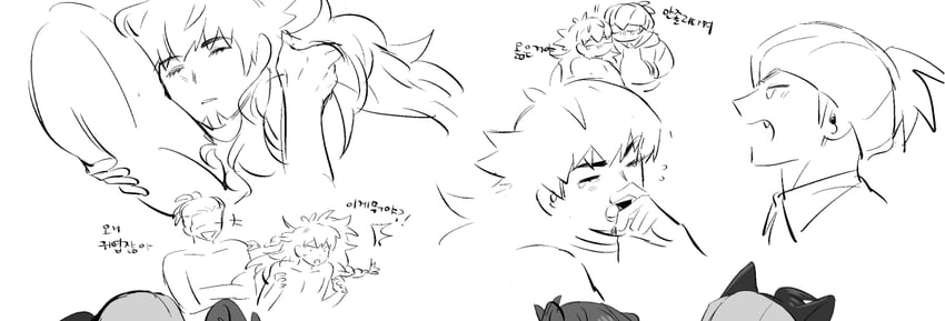 leon and raihan (pokemon and 1 more) drawn by mongz
