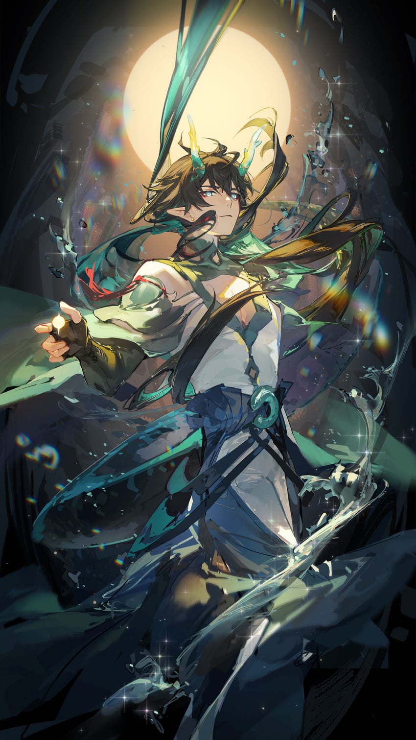dan heng (honkai and 1 more) drawn by rafaelaaa