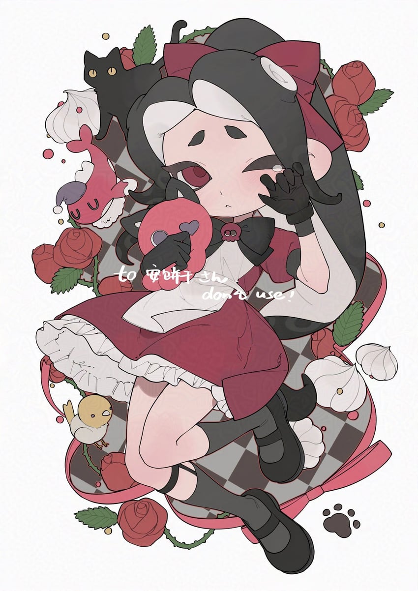 octoling player character and octoling girl (splatoon) drawn by gomi20021021