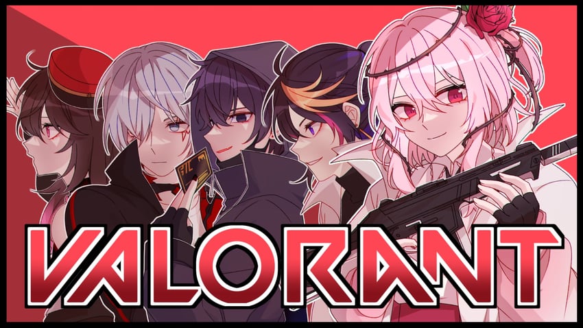 rosemi lovelock, shu yamino, shoto, fulgur ovid, and vgumiho (nijisanji and 4 more) drawn by rum1tg