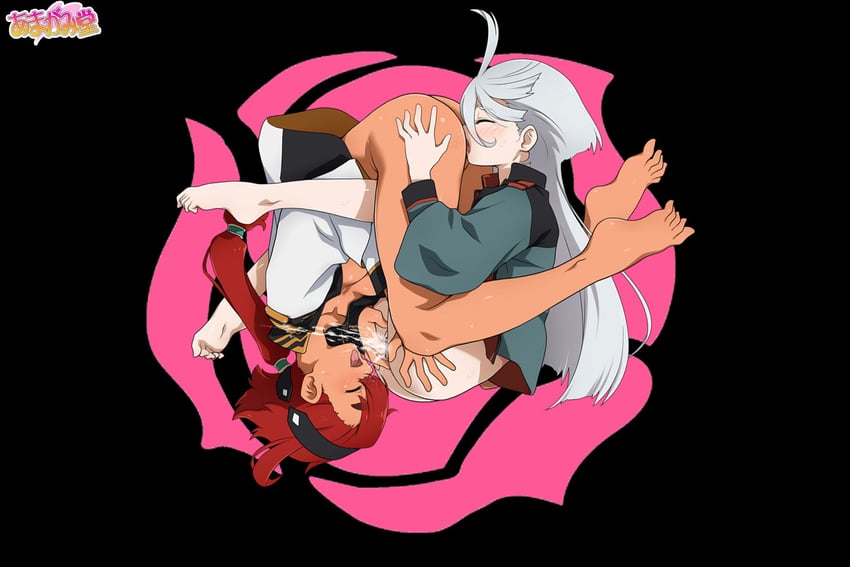 suletta mercury and miorine rembran (gundam and 2 more) drawn by amagamido
