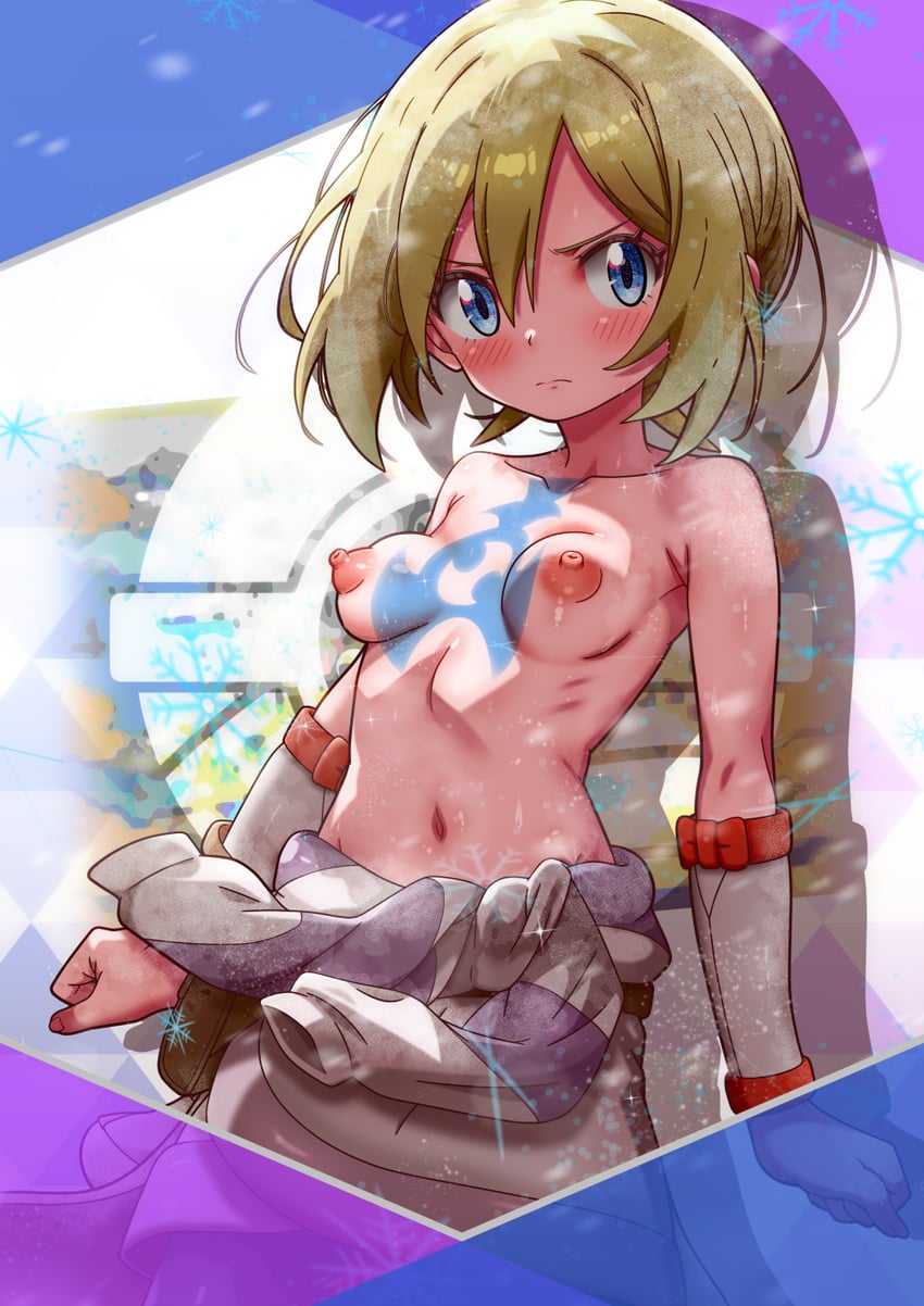 irida and gaeric (pokemon and 1 more) drawn by rorretsim