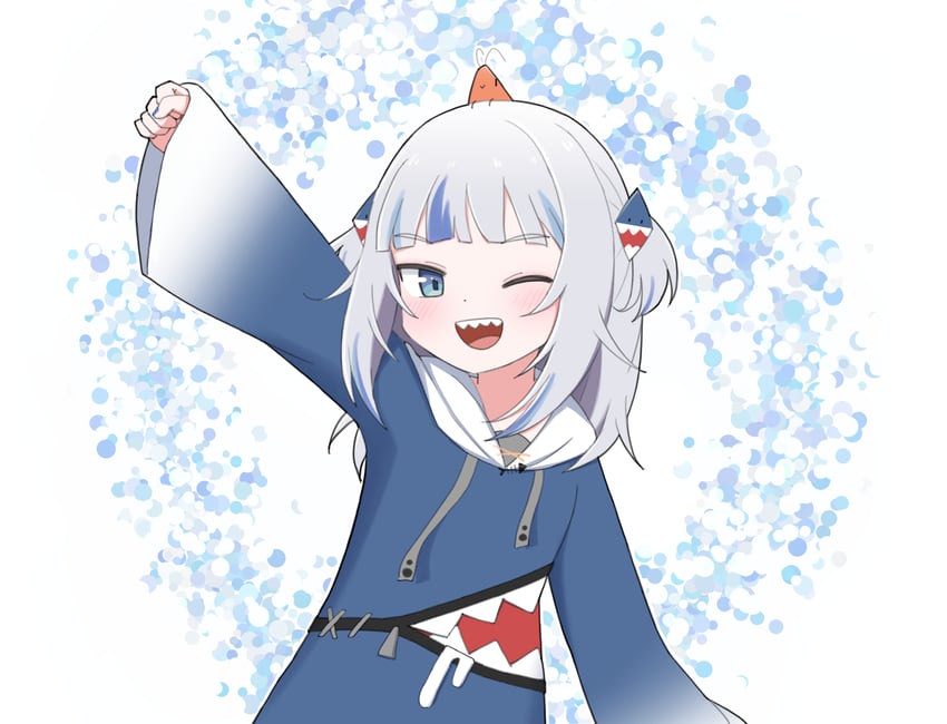 gawr gura and ebi-chan (hololive and 1 more) drawn by mosi_(mosi_ss)