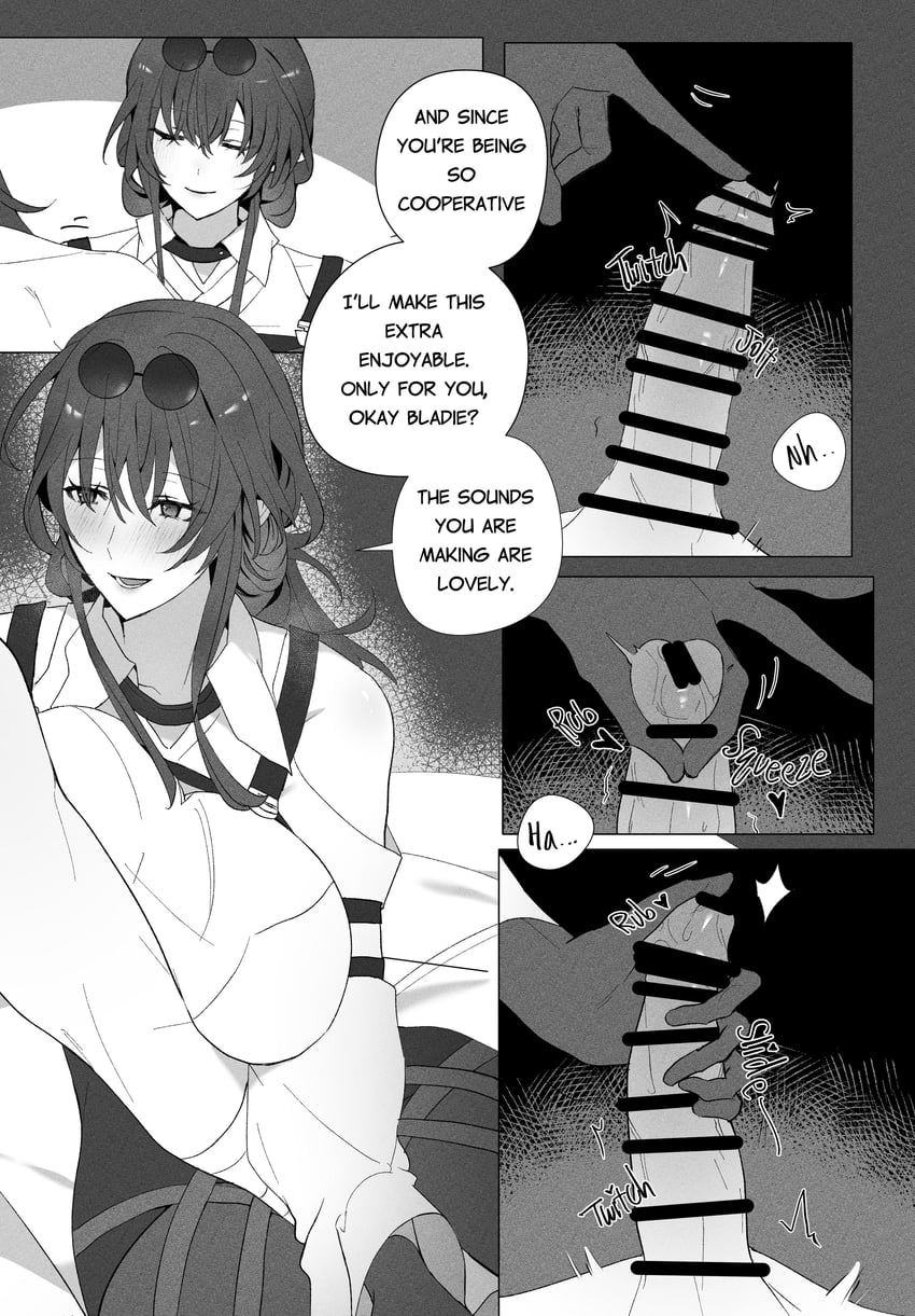 kafka and blade (honkai and 1 more) drawn by sgrimp