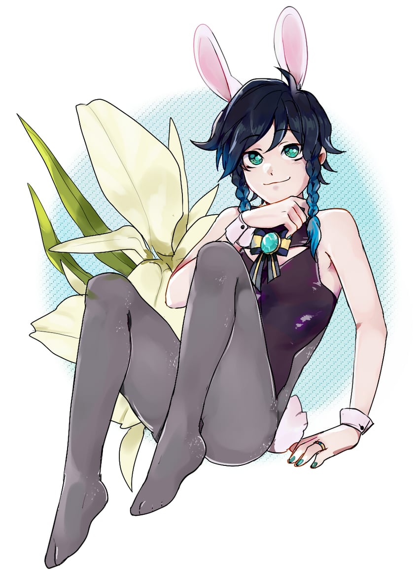 venti (genshin impact) drawn by danny-chama