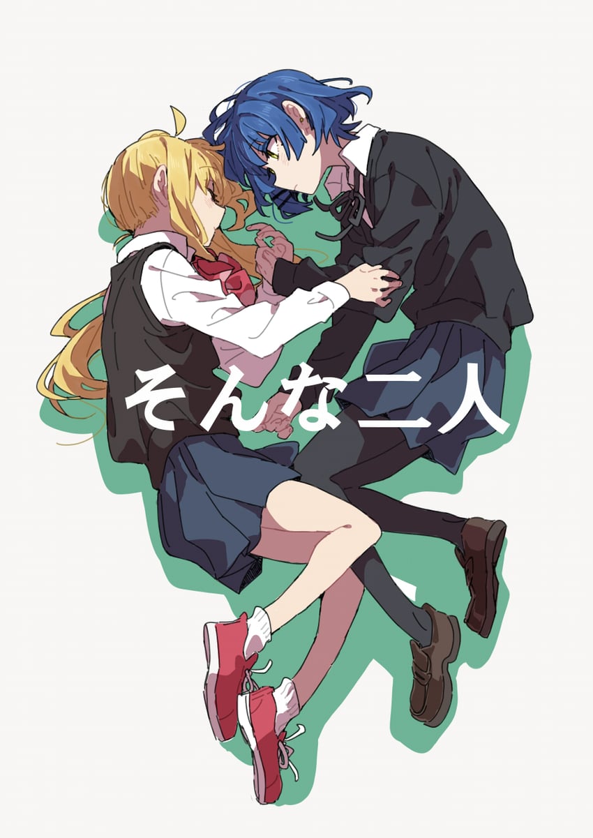 ijichi nijika and yamada ryo (bocchi the rock!) drawn by ree_(re-19)
