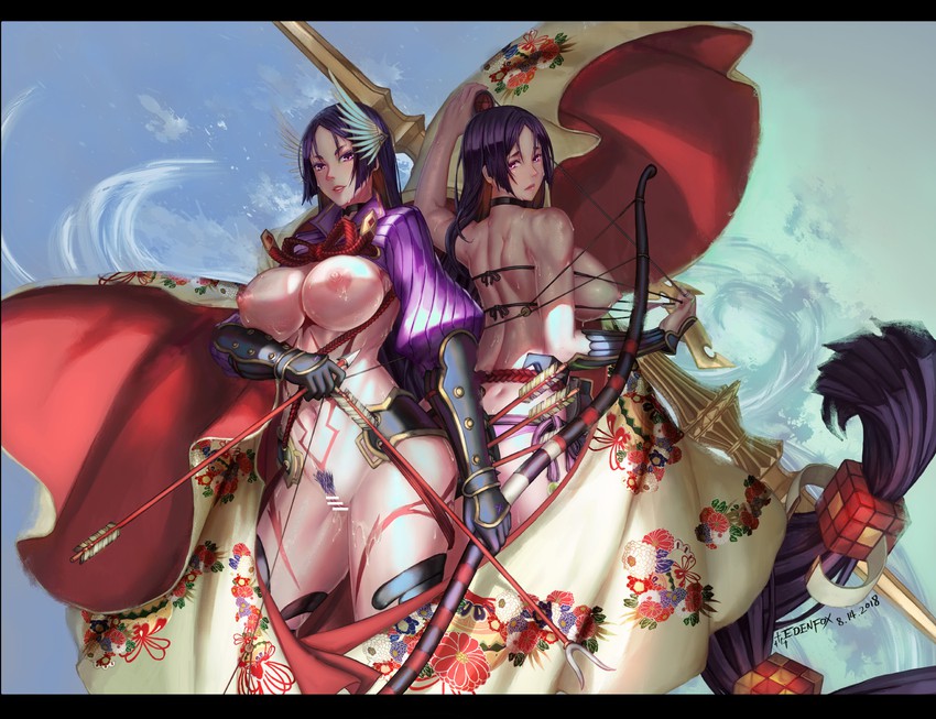 minamoto no raikou (fate and 1 more) drawn by edenfox